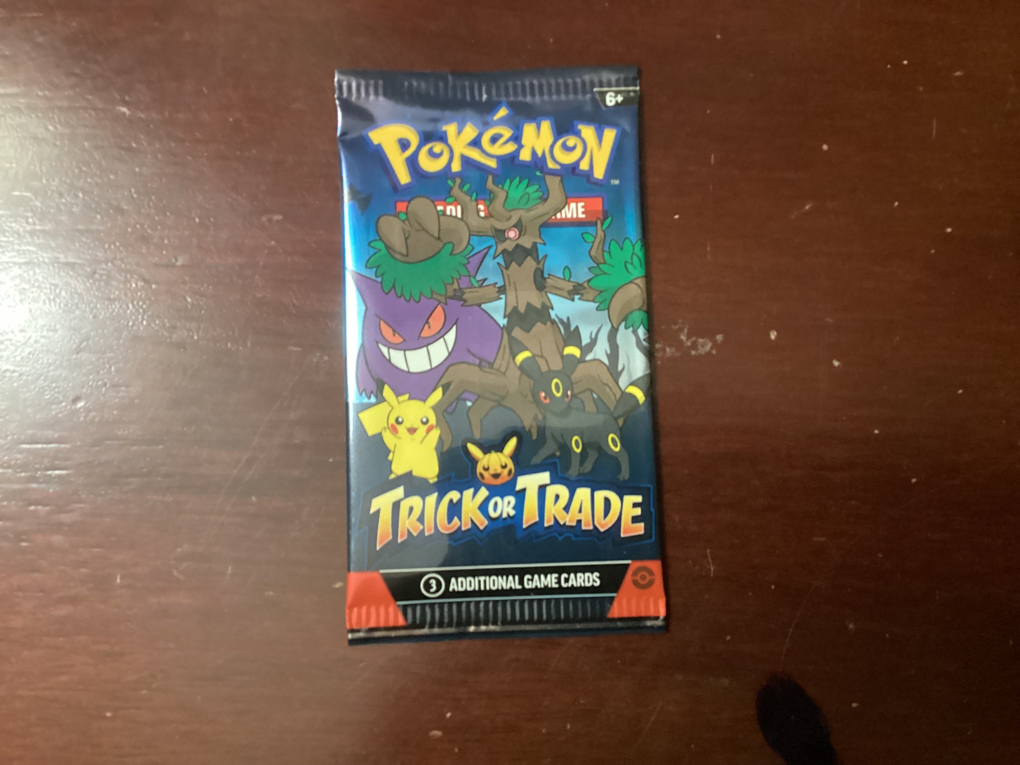English trick or trade booster pack 3-cards